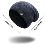 Unisex Winter Knit Beanie: Stylish & Warm for Outdoor Adventures