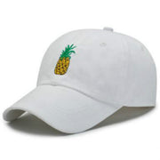 Playful Pineapple Embroidered Baseball Cap - Adjustable and Comfortable Cotton