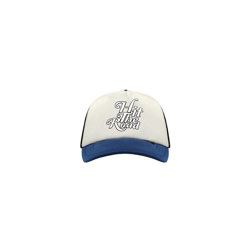 Gorras de pareja de tendencia nacional - Sombreros retro azules y blancos a juego