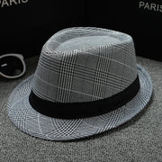 European and American Sun Hats in British Houndstooth for Men