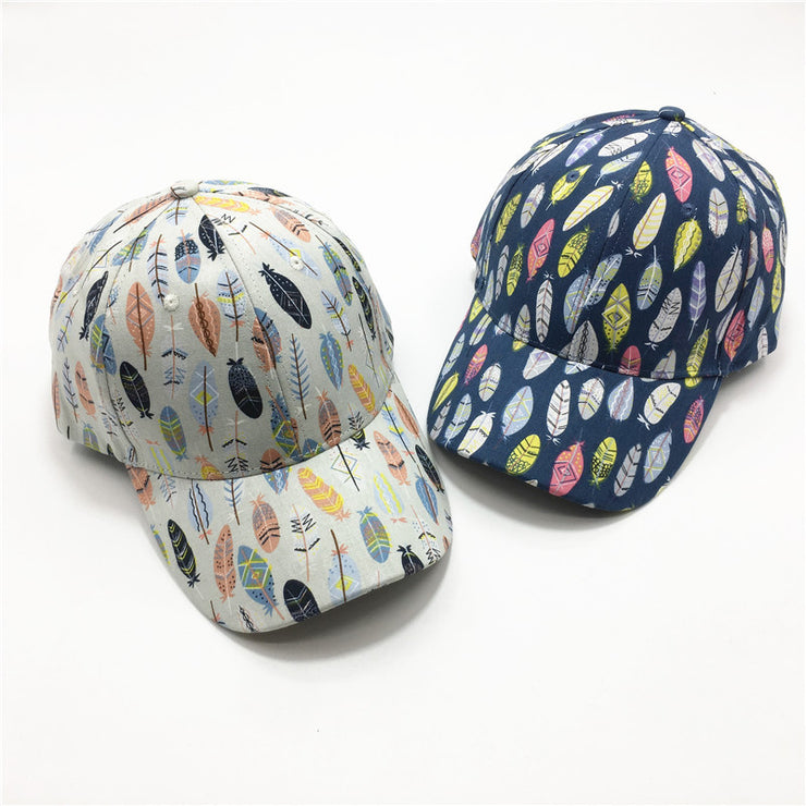 Fashion Forward - Casquette de baseball à imprimé feuilles pour femme