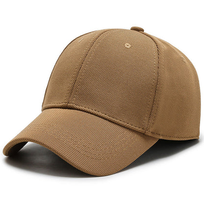 Fitted Solid Color Baseball Cap - Stylish and Breathable for Summer Outdoor Activities