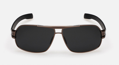 Metal Square Polarized Sunglasses for Men