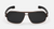 Lunettes de soleil polarisées carrées en métal pour hommes