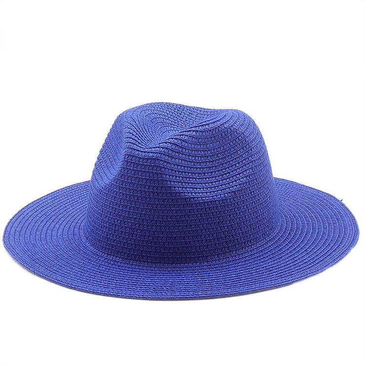 Elegante sombrero de paja de ala grande: perfecto para jazz en la playa